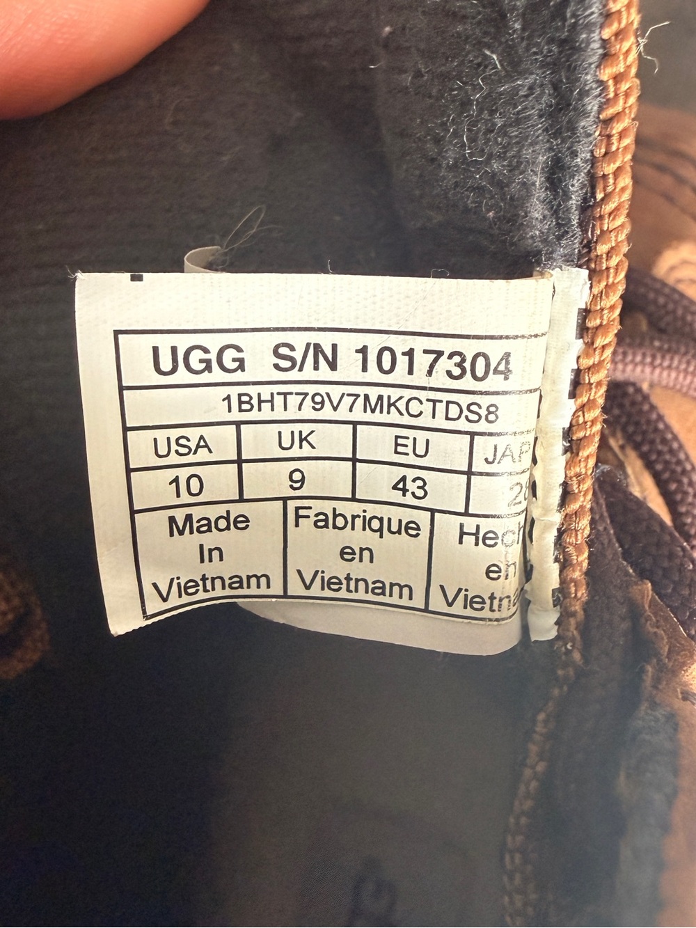UGG Men's Tan and Gray Waterproof Duck Boots - Picture 6 of 6